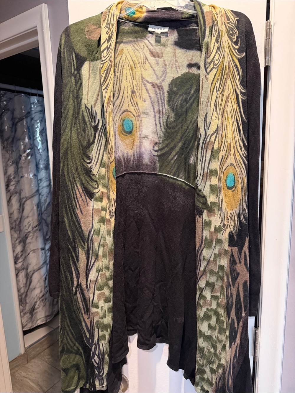 Adore Multicolor Knit cardigan - Green and Black